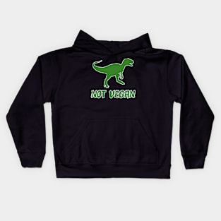 dinosaur vegan Kids Hoodie